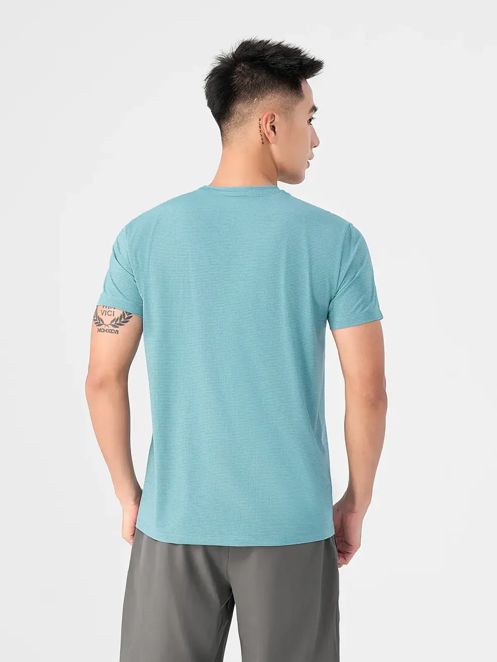 T-SHIRT THỂ THAO NAM RUN FAST - Xanh Ngọc. - L