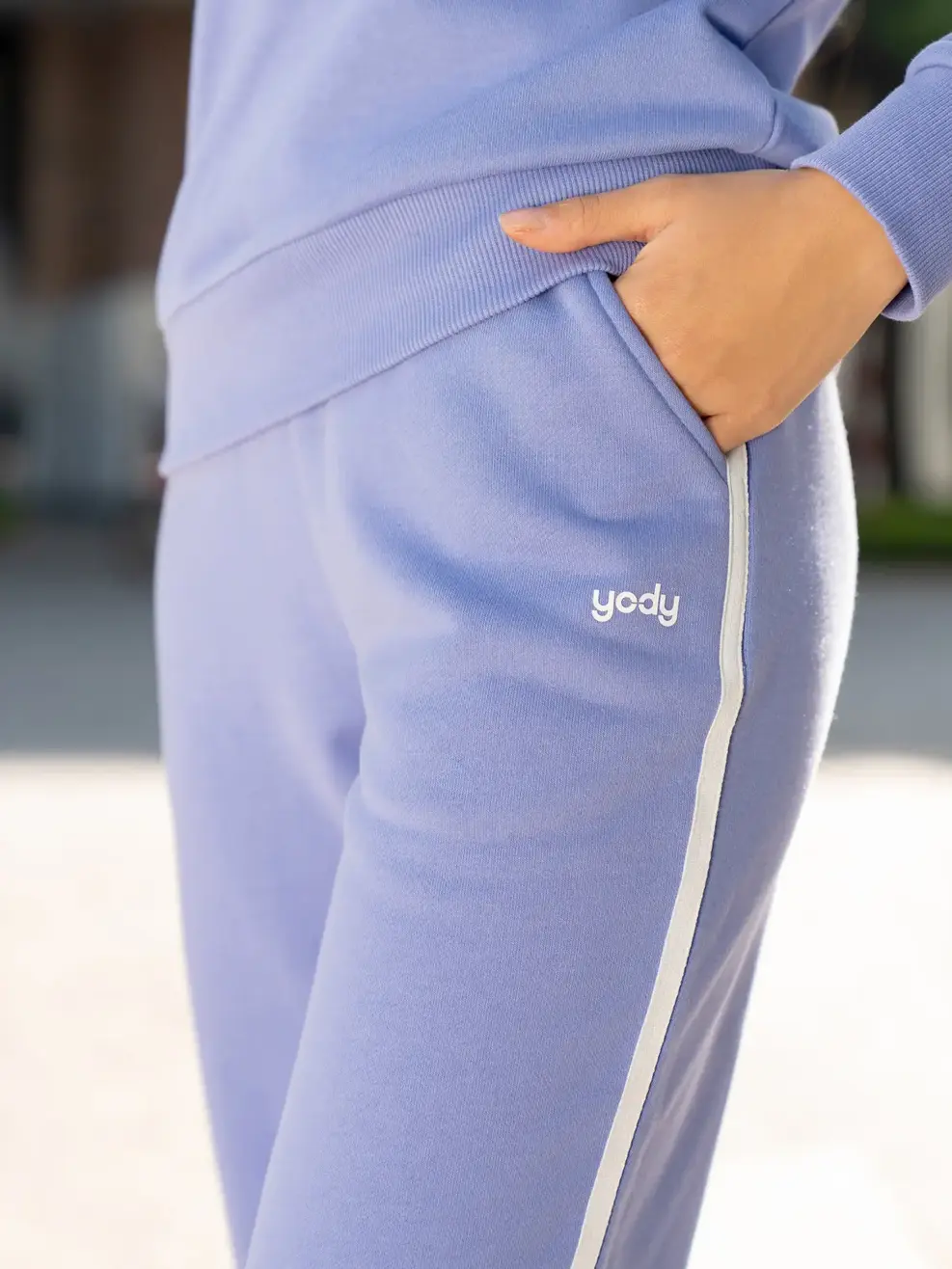 Bộ Đông Nữ In Chữ YODY - Tím - S