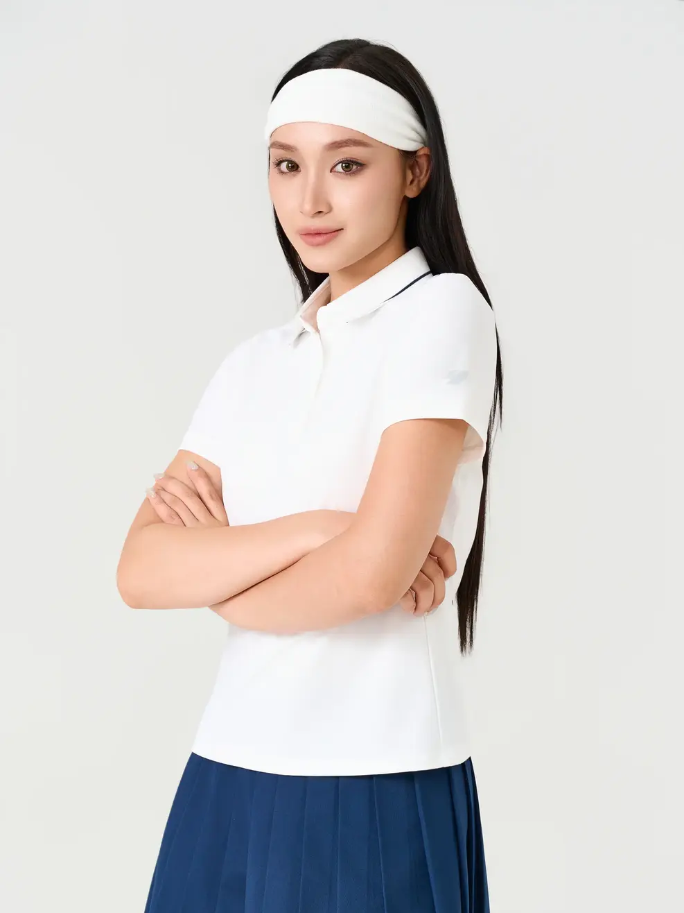 Áo Polo Thể Thao Nữ Cool Fx Phối Bo - Trắng 001 - XS
