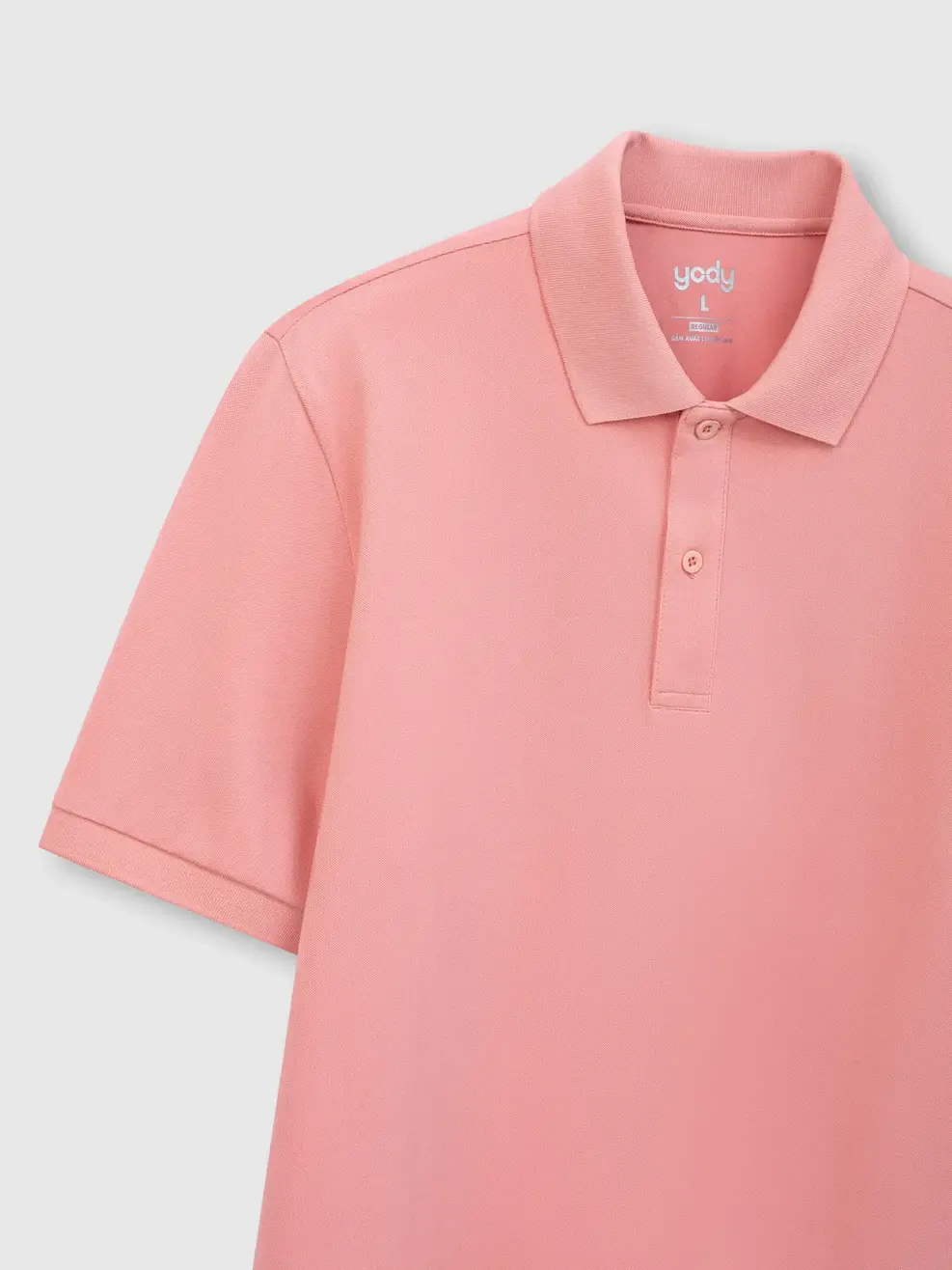 Áo Polo Nam Ngắn Tay Nẹp Che Cúc - Hồng 026 - S