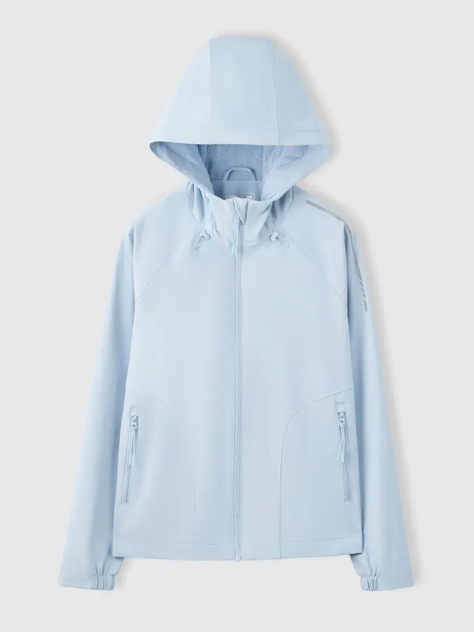 Áo Khoác Gió Co Giãn 4 Chiều - Xanh Da Trời 084 - S