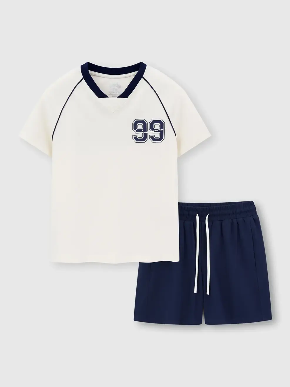 Bộ Đồ Kid Cổ Tim Sporty - Be 086 - 140