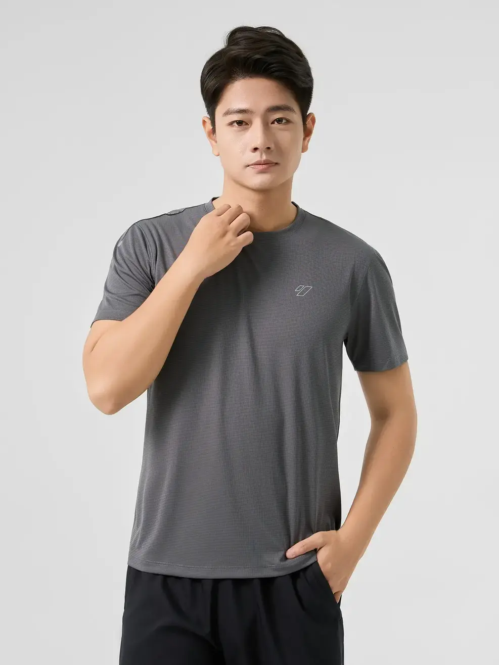 Áo Phông Nam Thể Thao Phản Quang - Than chì 006 - 3XL