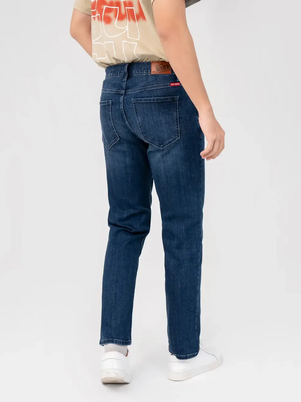 Quần Jeans Nam Coolmax Mỏng Nhẹ Mác Yody - xanh trung - 28