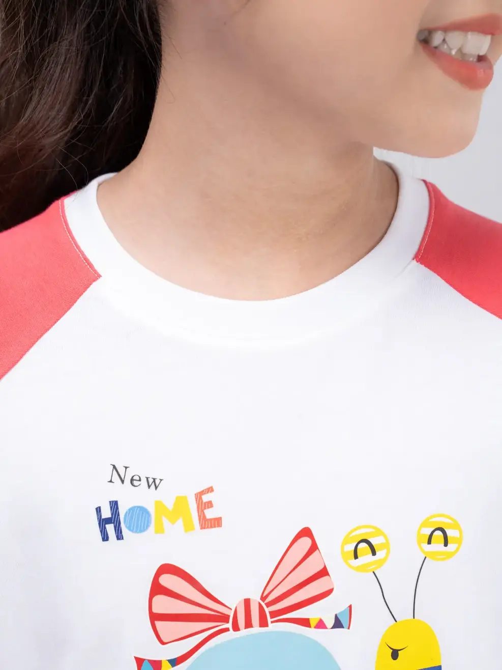 Váy trẻ em ốc sên phối tay - Hồng - 2