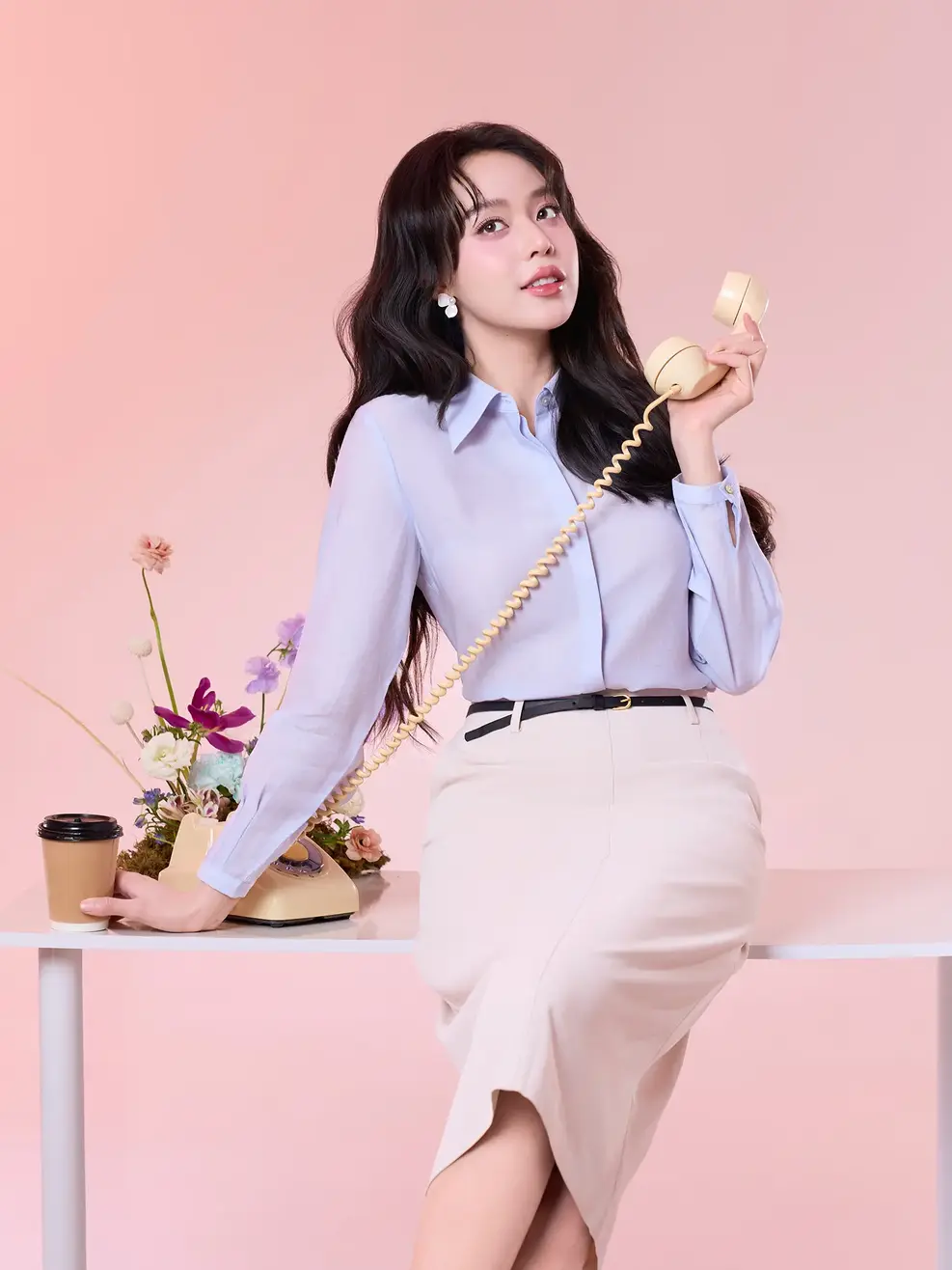 Chân Váy Straight with belt collection -  Be 189 - S