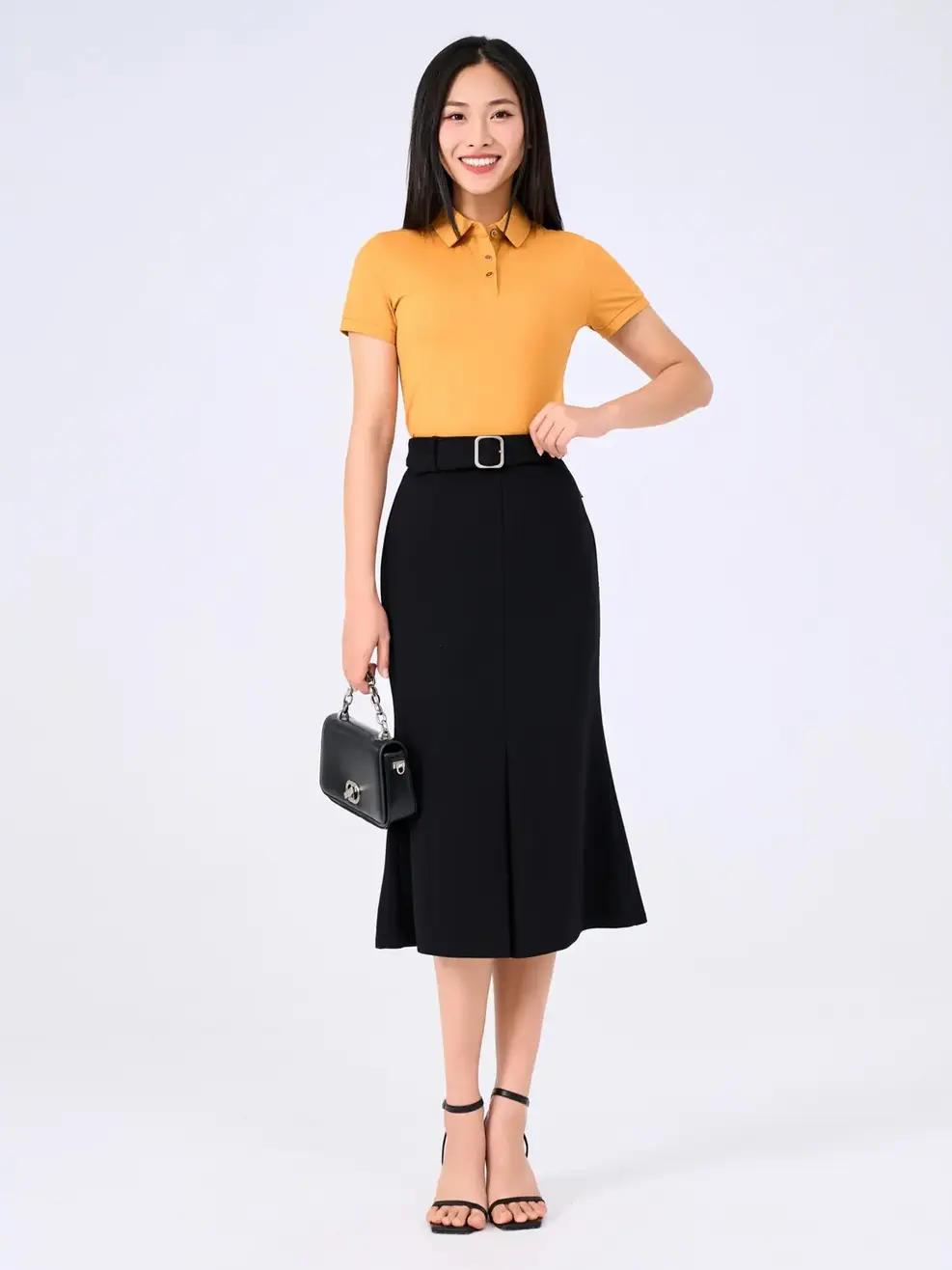 Polo Nữ Gia Đình - Vàng - S