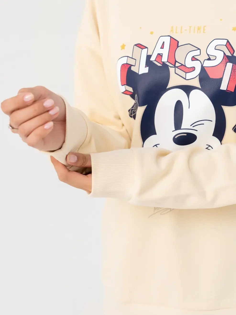 Áo Thu Đông Nữ Mickey - Be - S