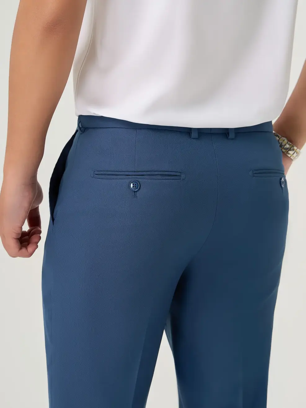 Quần Dài Âu Nam Slim Cạp Di Động (qam6039) - Xanh Da Trời 072 - 29