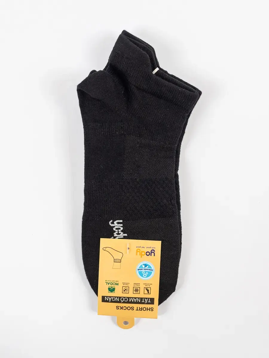 Tất nam pack 2 sợi sồi mềm mướt siêu thoáng 37 - Đen