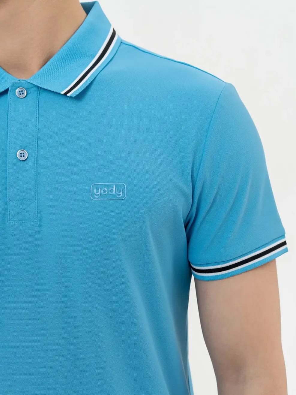 Polo Nam Airycool Phối Cổ - Xanh Biển - M