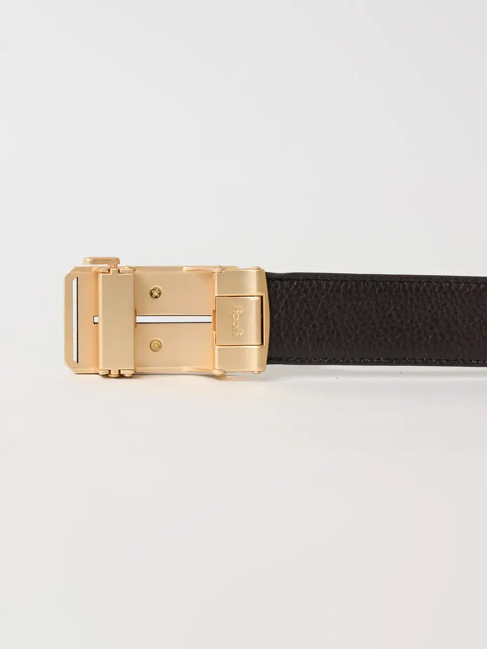 Thắt Lưng Nam Khoá Lăn Mặt Kim Loại Phối Da 04 - Nâu - 115