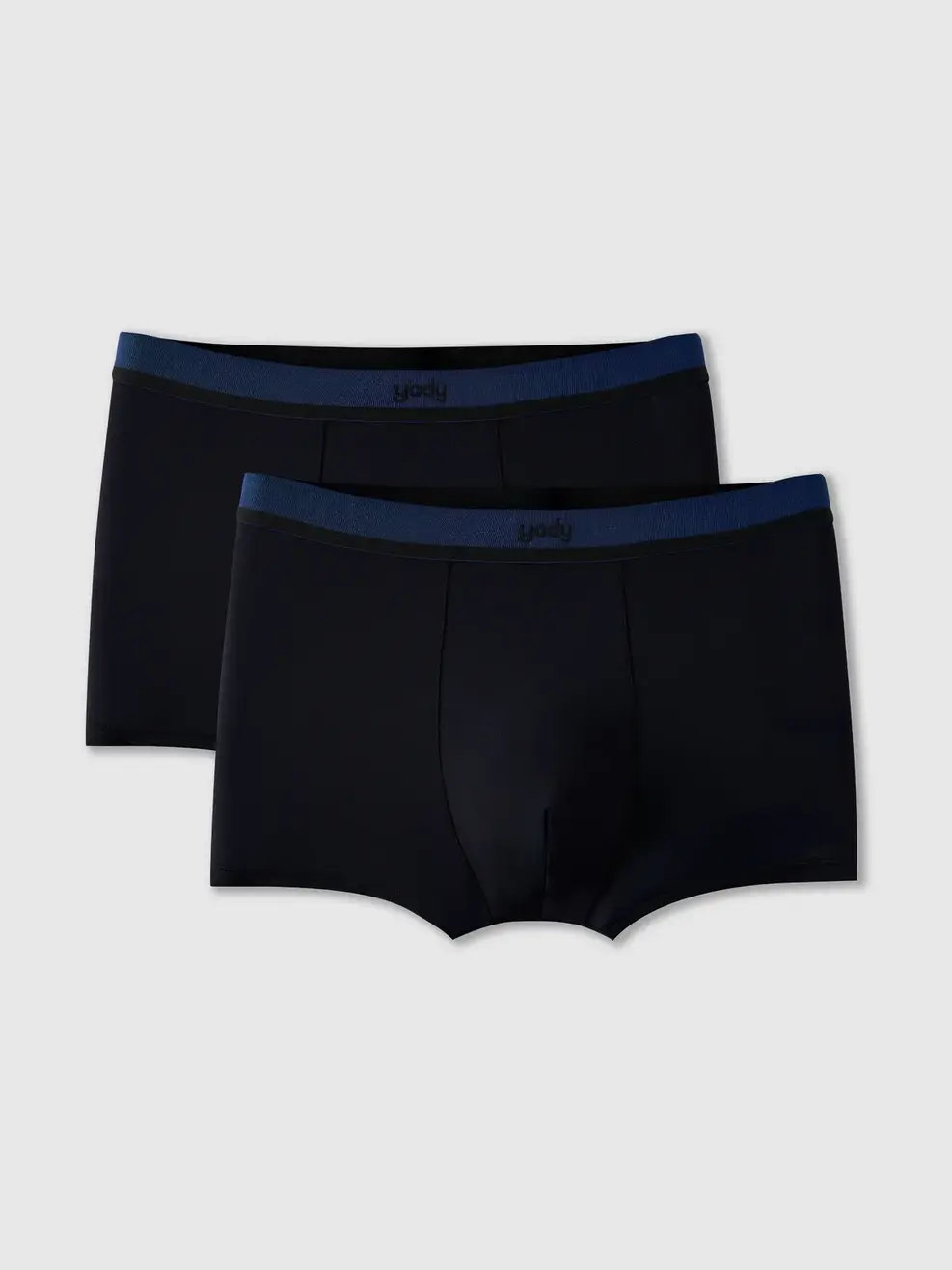 Quần Lót Nam Boxer Phối Cạp Combo 2 - ĐEN 002 - M