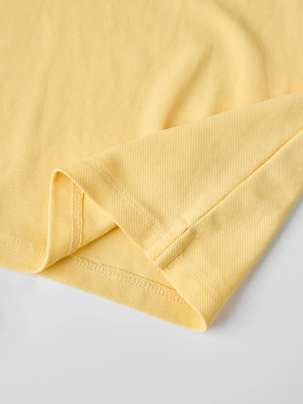 Áo Polo Kids Regular Cổ Ép Có Xẻ Tà -  Vàng 064 - 104
