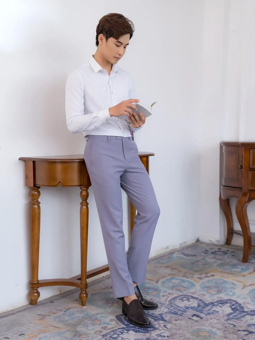 Quần âu nam Yody (QAM0127) - Ghi sáng - M