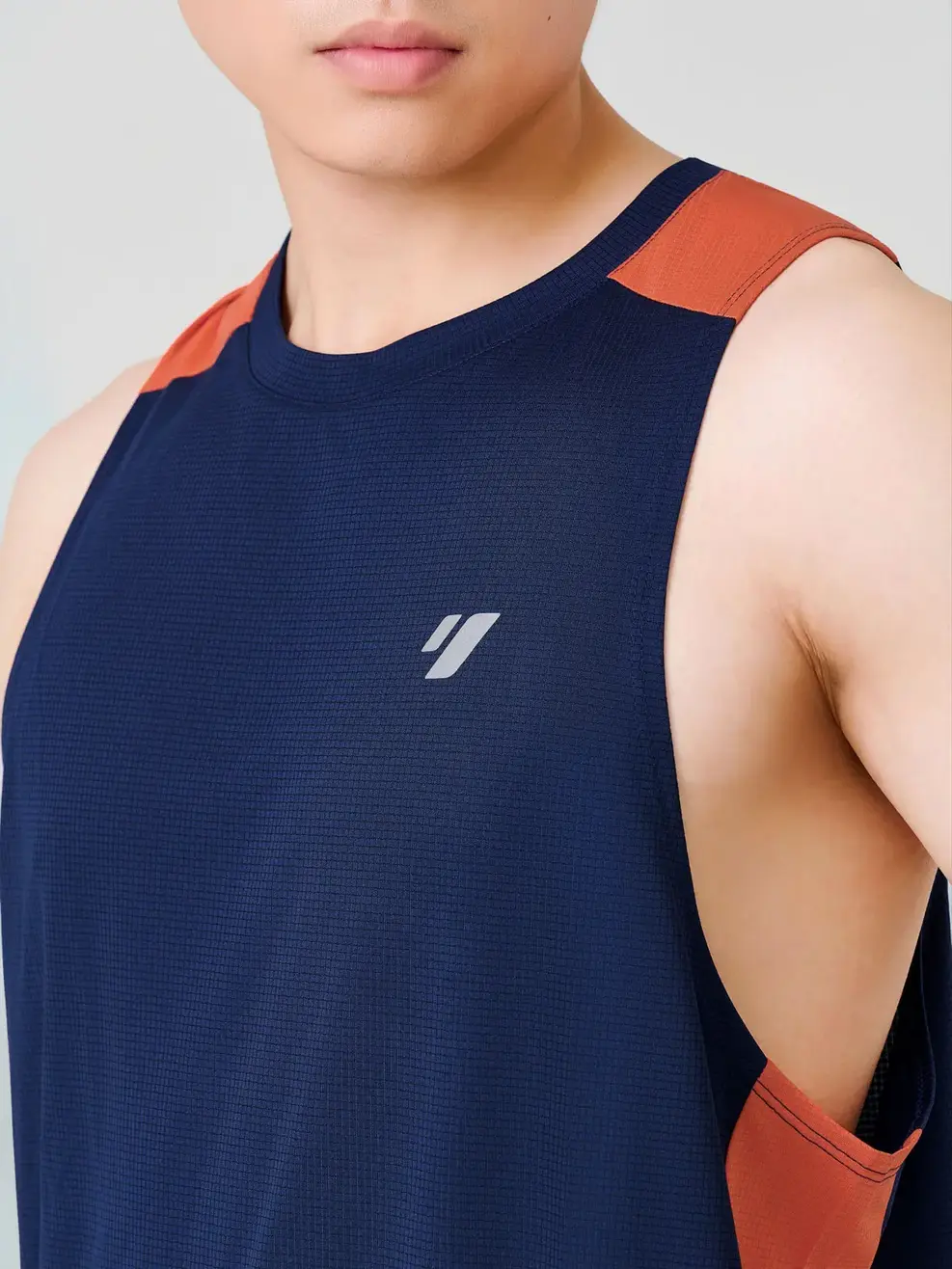 Áo Ba Lỗ Thể Thao Phối Màu  - Navy 008 - M