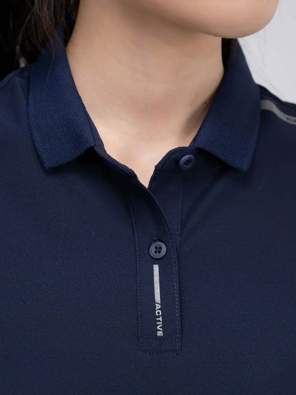 Polo thể thao nữ airycool - Navy - S