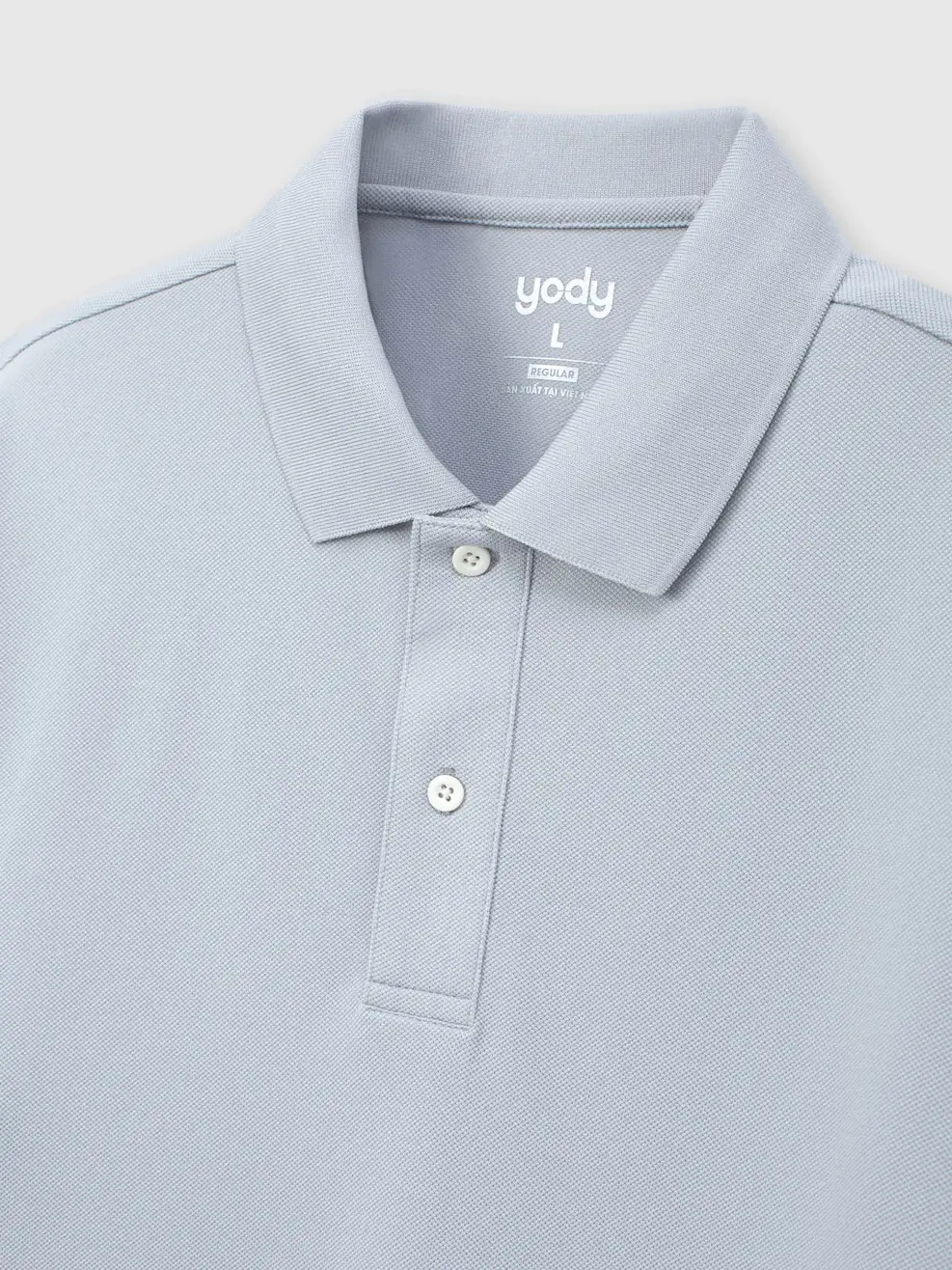 Áo Polo Nam Ngắn Tay Nẹp To -  Xám 185 - M