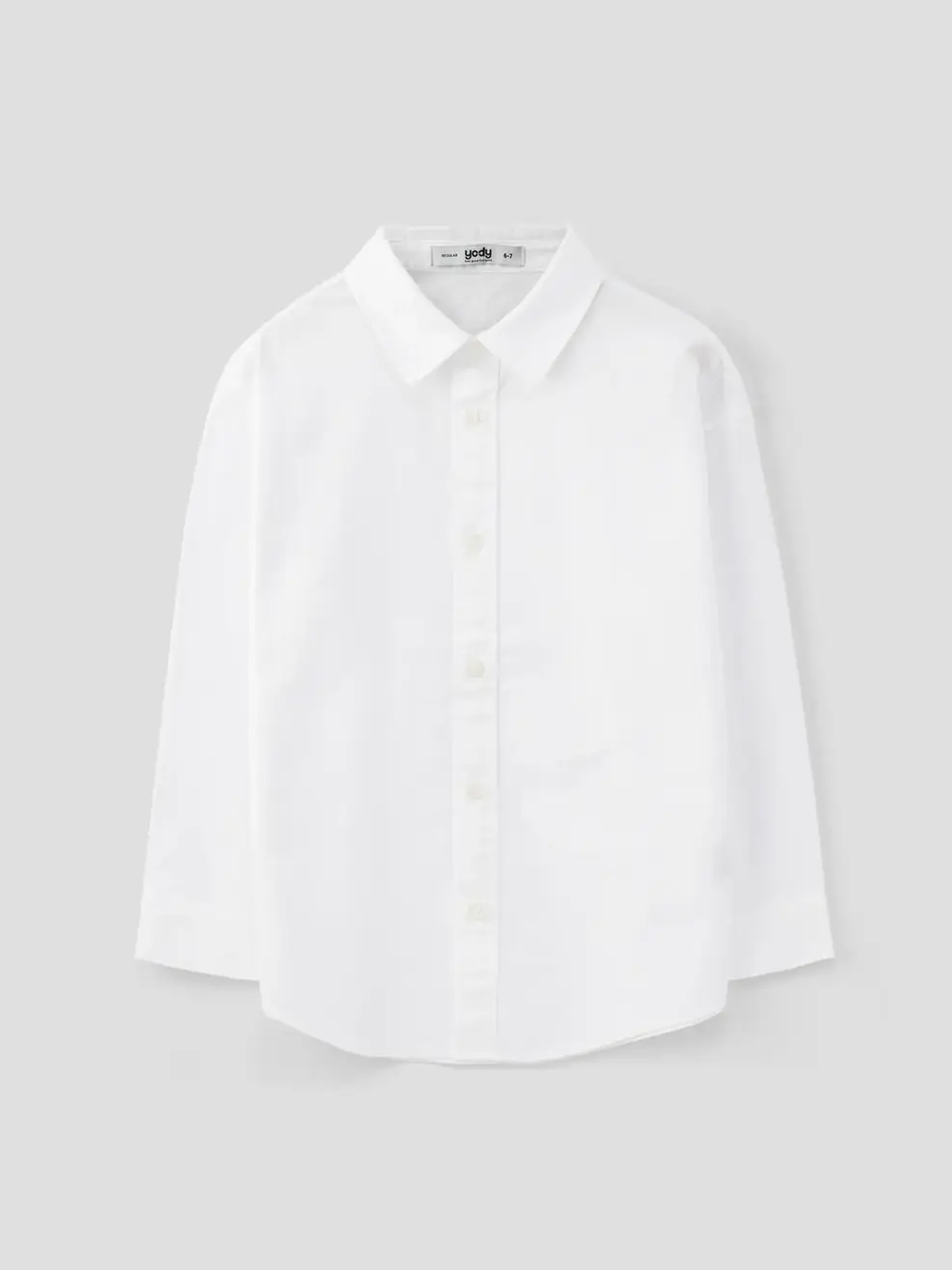 Sơ Mi Kid Cotton Cơ Bản - Trắng - 6-7