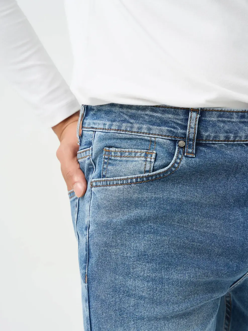 Quần Jeans Nam Slim Fit Quốc Dân - Màu chàm 002 - 28