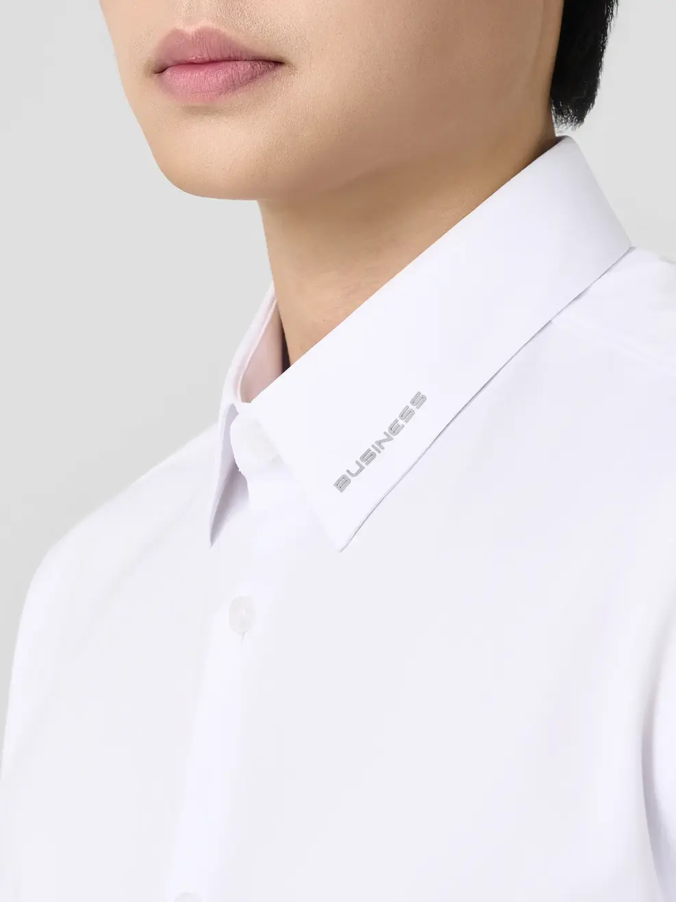Áo Sơ-mi Ngắn Tay Cao Cấp Regular In Nổi - Trắng 016 - M