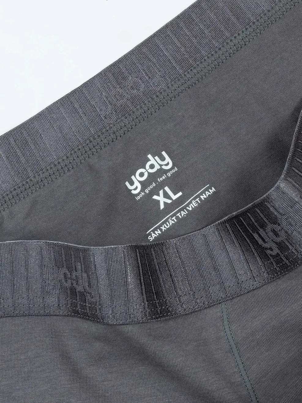 Quần Lót Nam Boxer Phối Cạp Sọc Combo 2 - Xám đậm - M