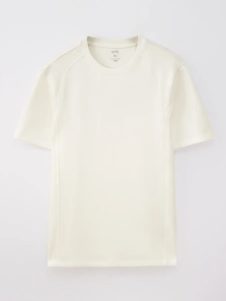 T-shirt Nam Regular Tay Raglan Giả - Trắng - M