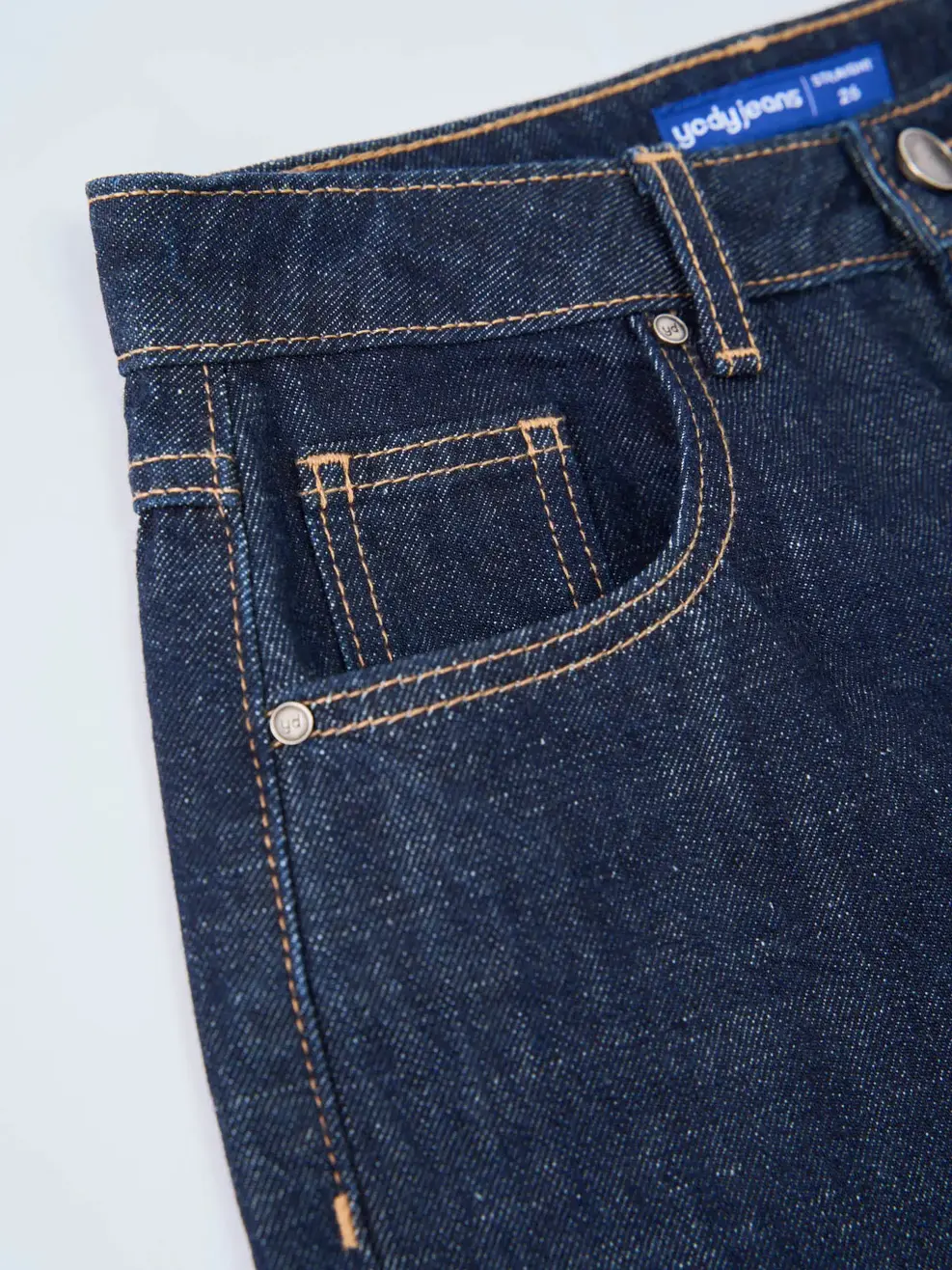 Quần Jeans Suông Gai Xanh - Màu chàm 001 - 26