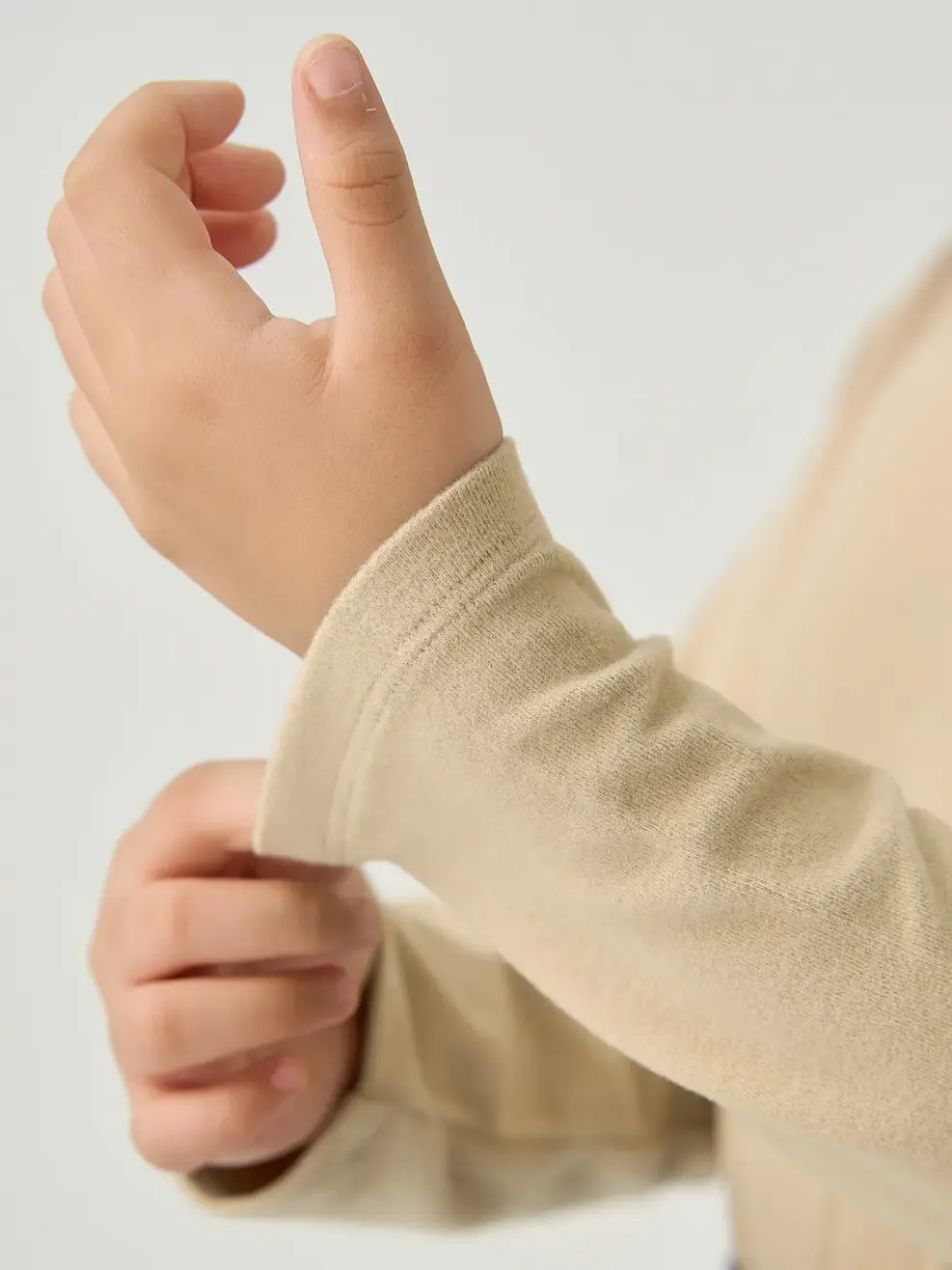 Áo Body Giữ Nhiệt Thêu Chú Gấu - Be 123 - 104