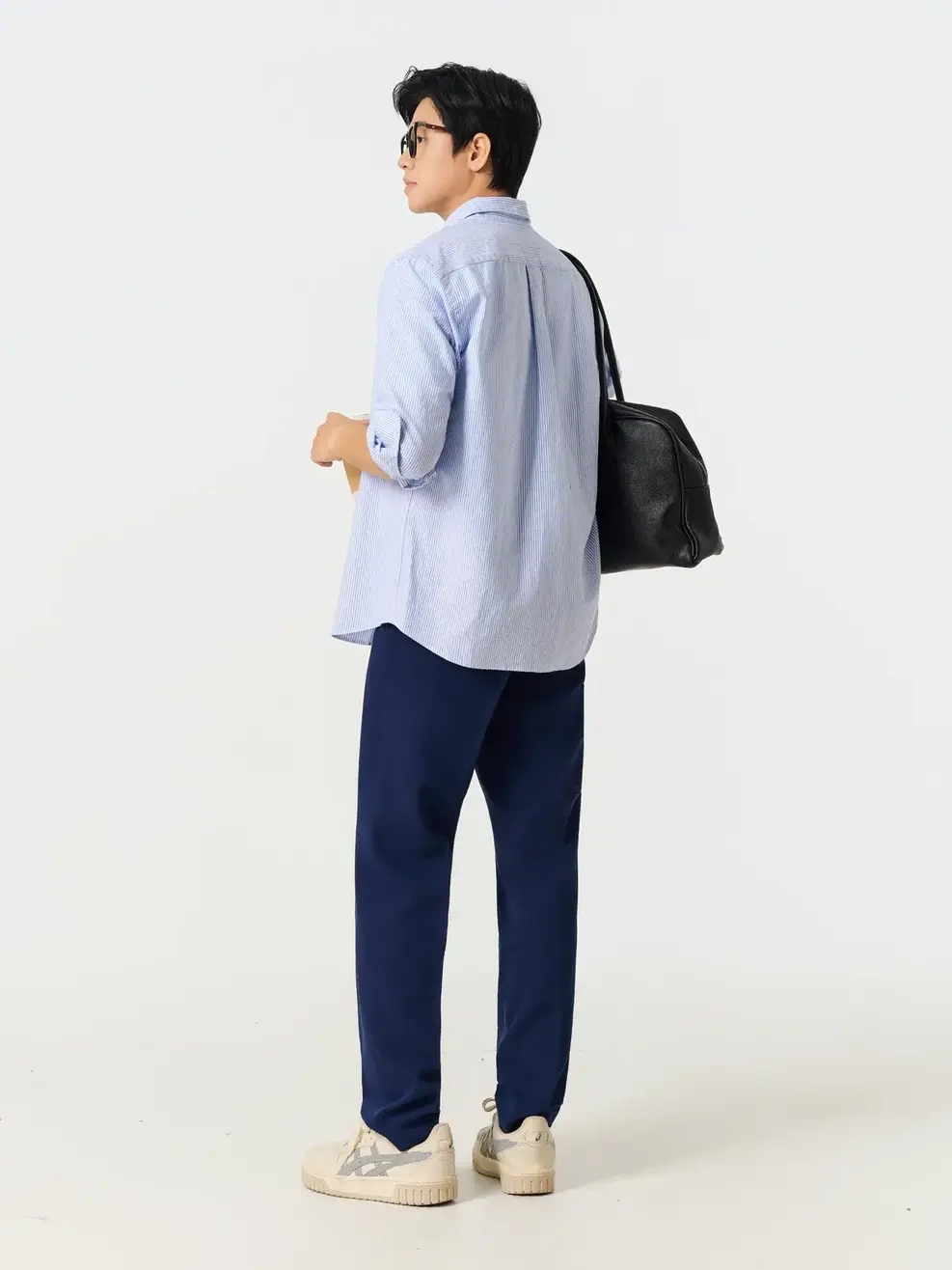 Áo Sơ-mi nam oxford kẻ sọc - Kẻ xanh da trời 180 - M