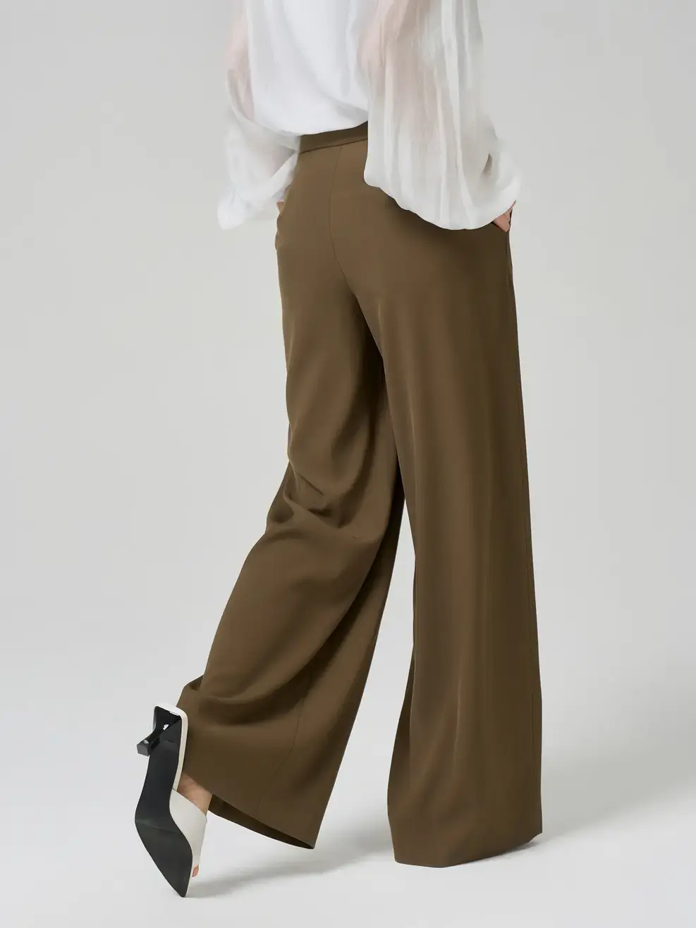 Quần Dài Wide Leg - Màu nâu 015 - M