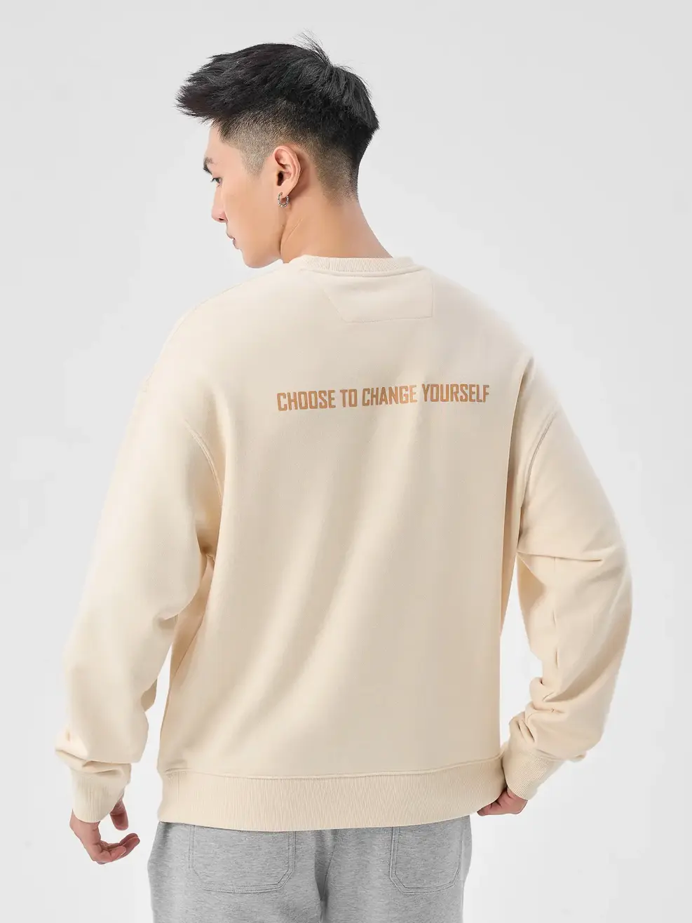 Áo Yoguu Dài Tay Thêu Ngực Chữ C - Be - 1