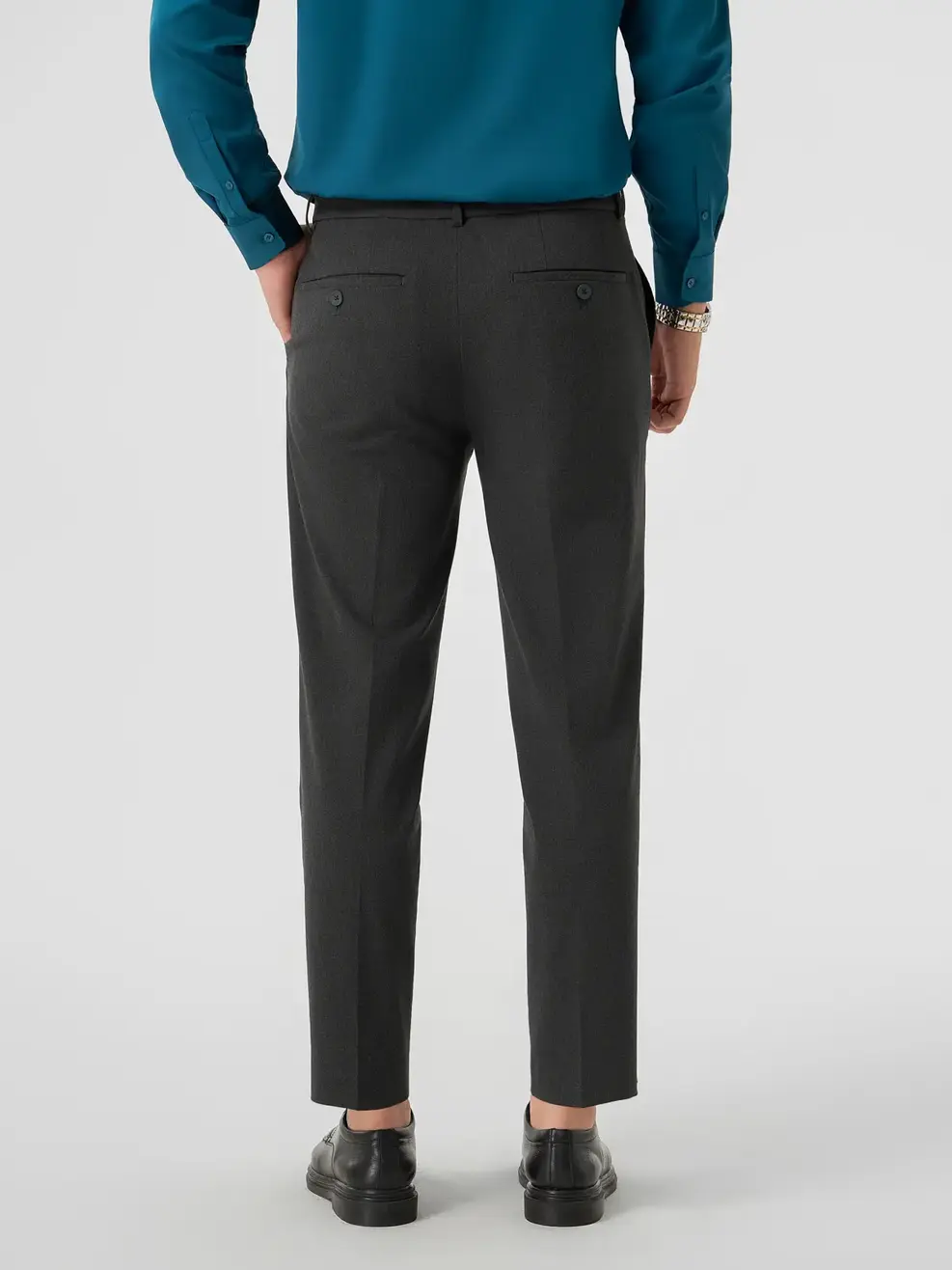 Quần Dài Âu Nam Cạp Chun Ốp (qam6049) - Than chì 017 - 29