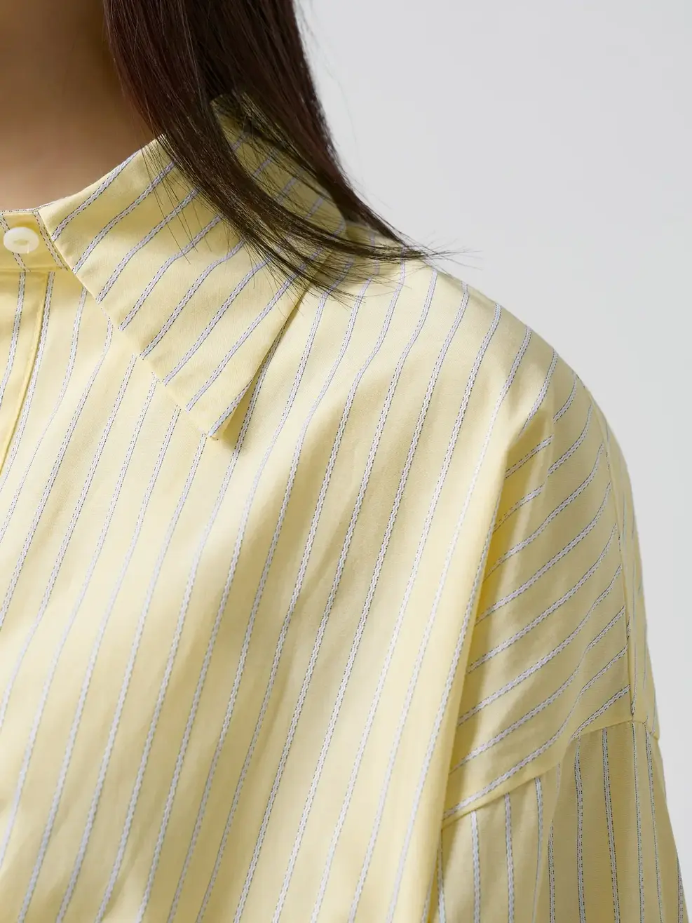 Áo Sơ Mi Kẻ Sọc Trẻ Trung - YELLOW STRIPES 025 - XS