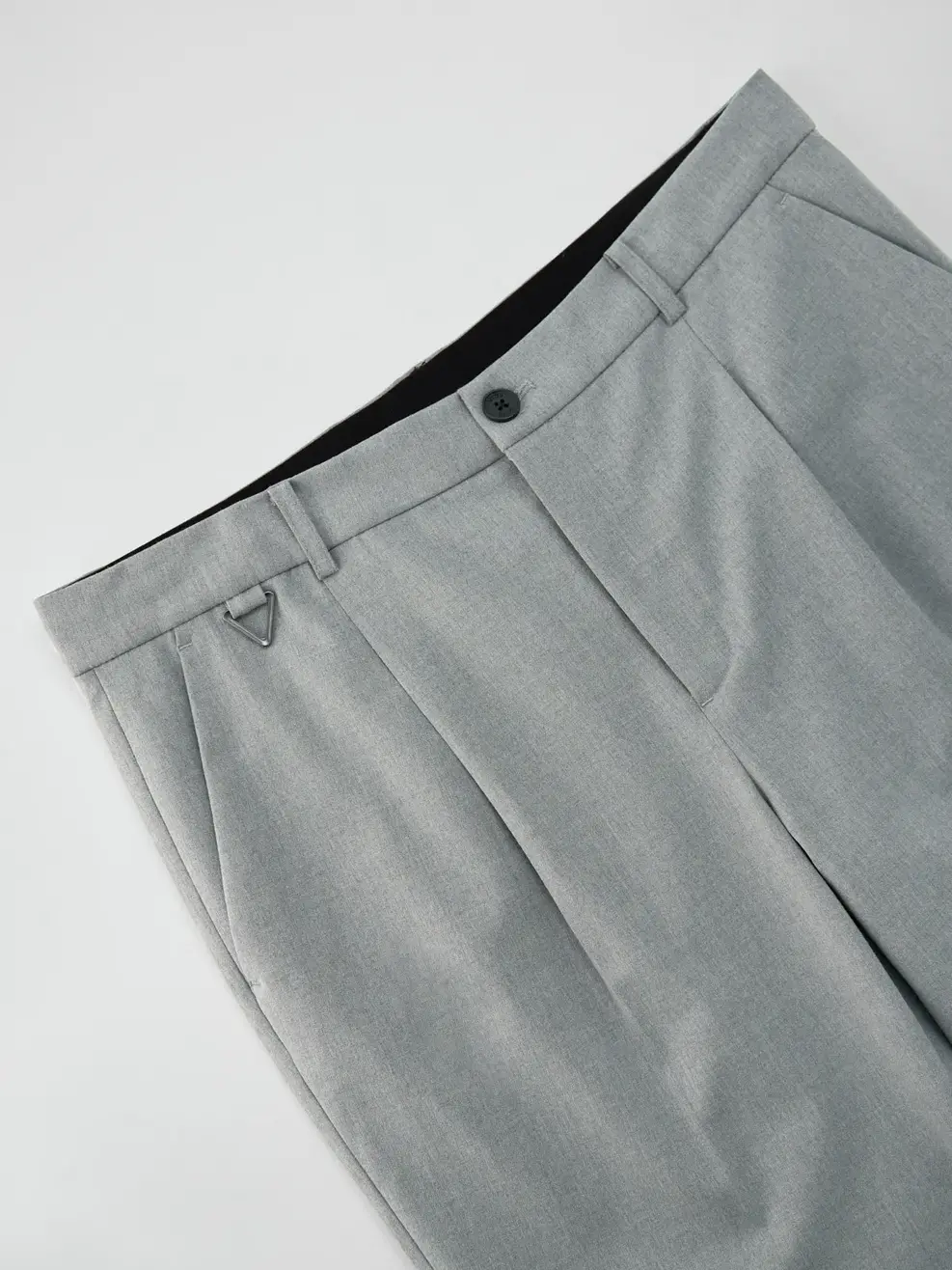 Quần Âu Nam Baggy Xếp Ly Trước - Ghi - 31