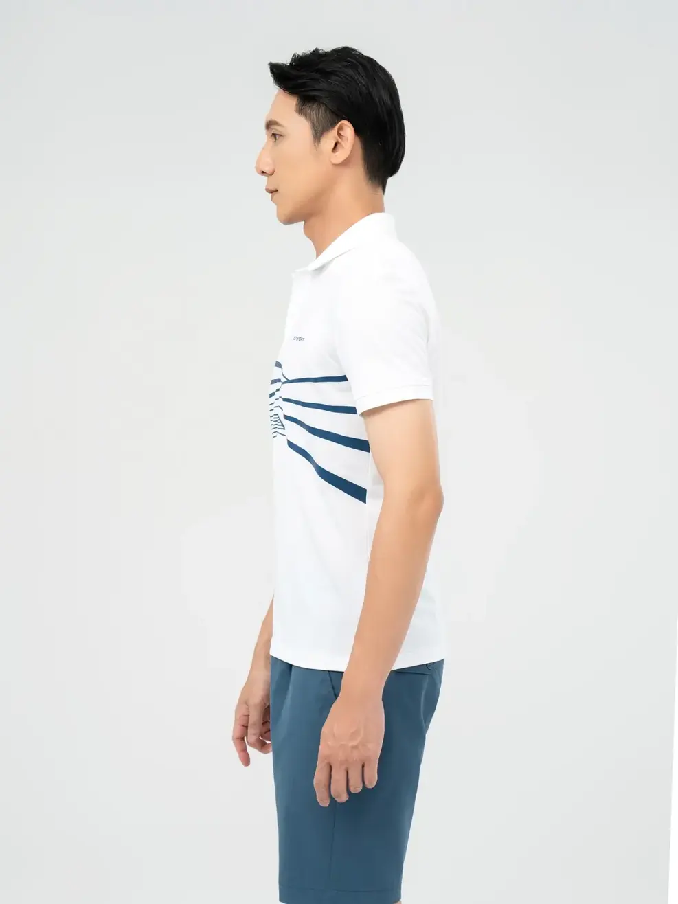 Polo Nam Yody Sport - Trắng - L