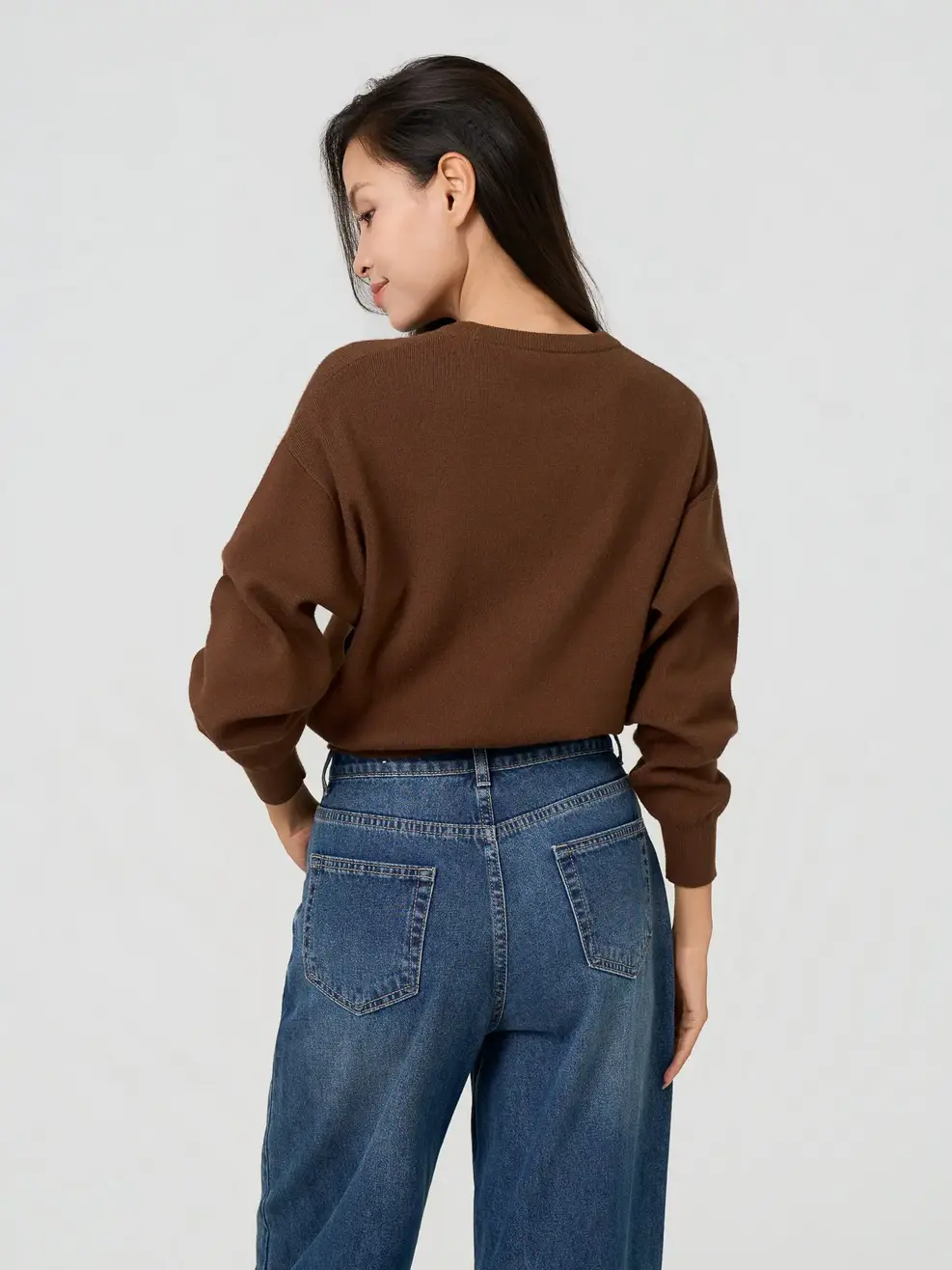 Áo Len Nữ Tay Raglan - Nâu 267 - S