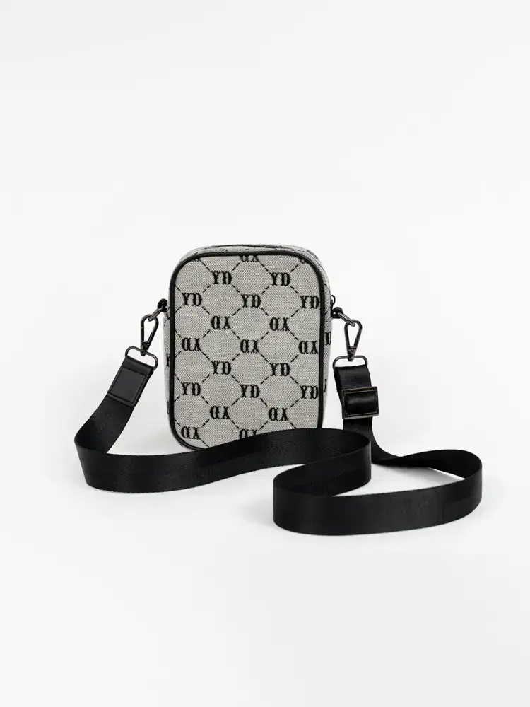 Túi Unisexđeo Chéo Dệt Hoạ Tiết - đen melange 1