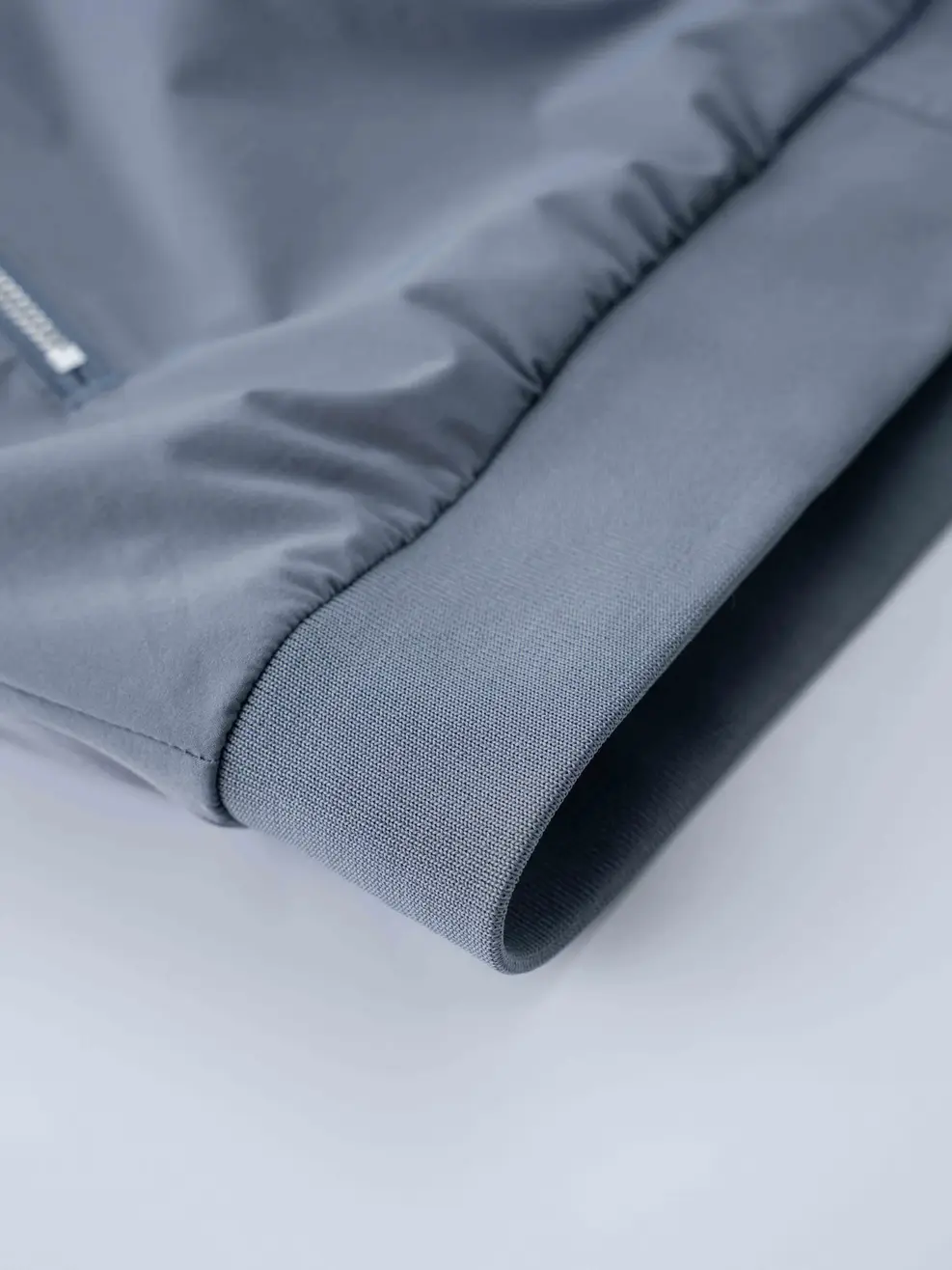 Áo Khoác Nam Bomber Bổ Ngực - Ghi - M