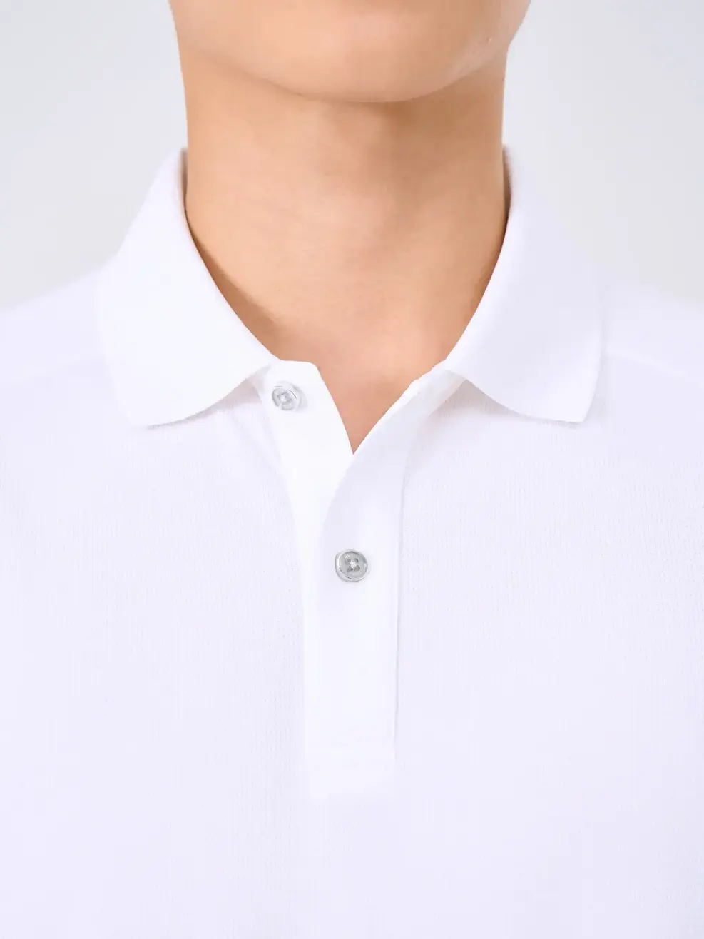 Polo Nam Yody Sport Tay Raglan Xẻ Tà - Trắng - 3XL