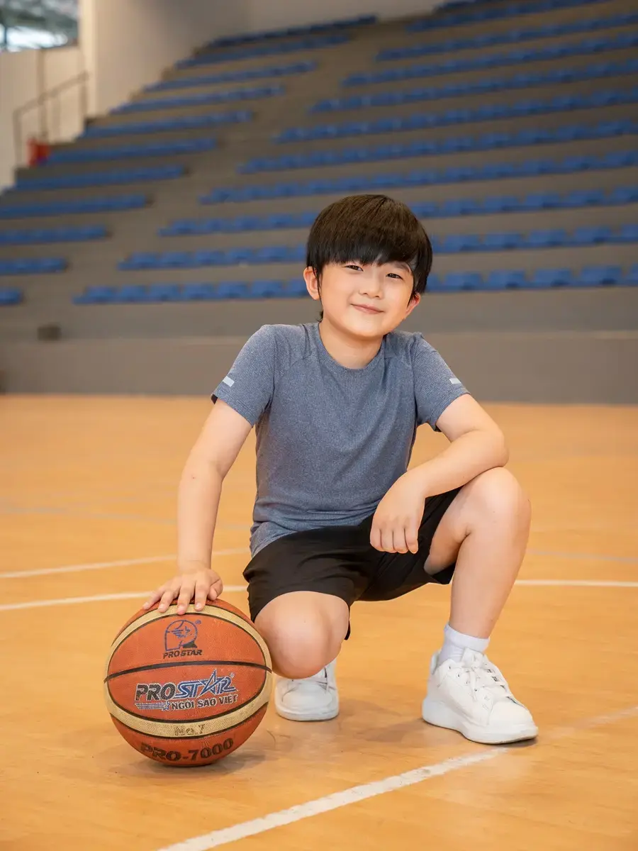 Bộ đồ kid thể thao active - Tím than - 12