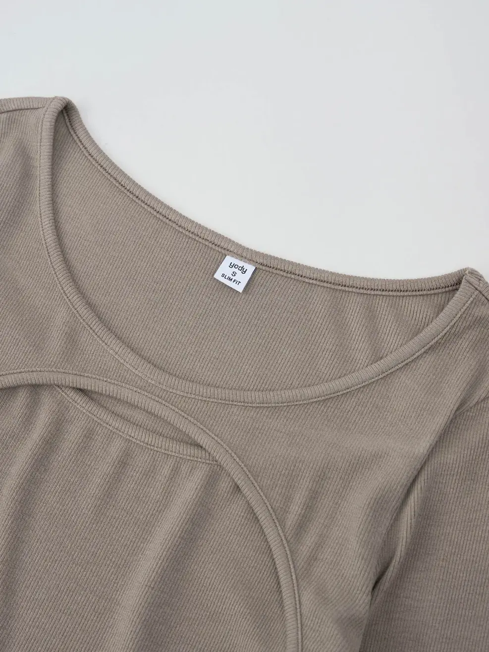 Áo Thu Đông Nữ Vạt Chéo - Nâu - S