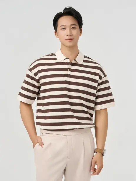 Áo Polo Nam Hoạ Tiết Kẻ