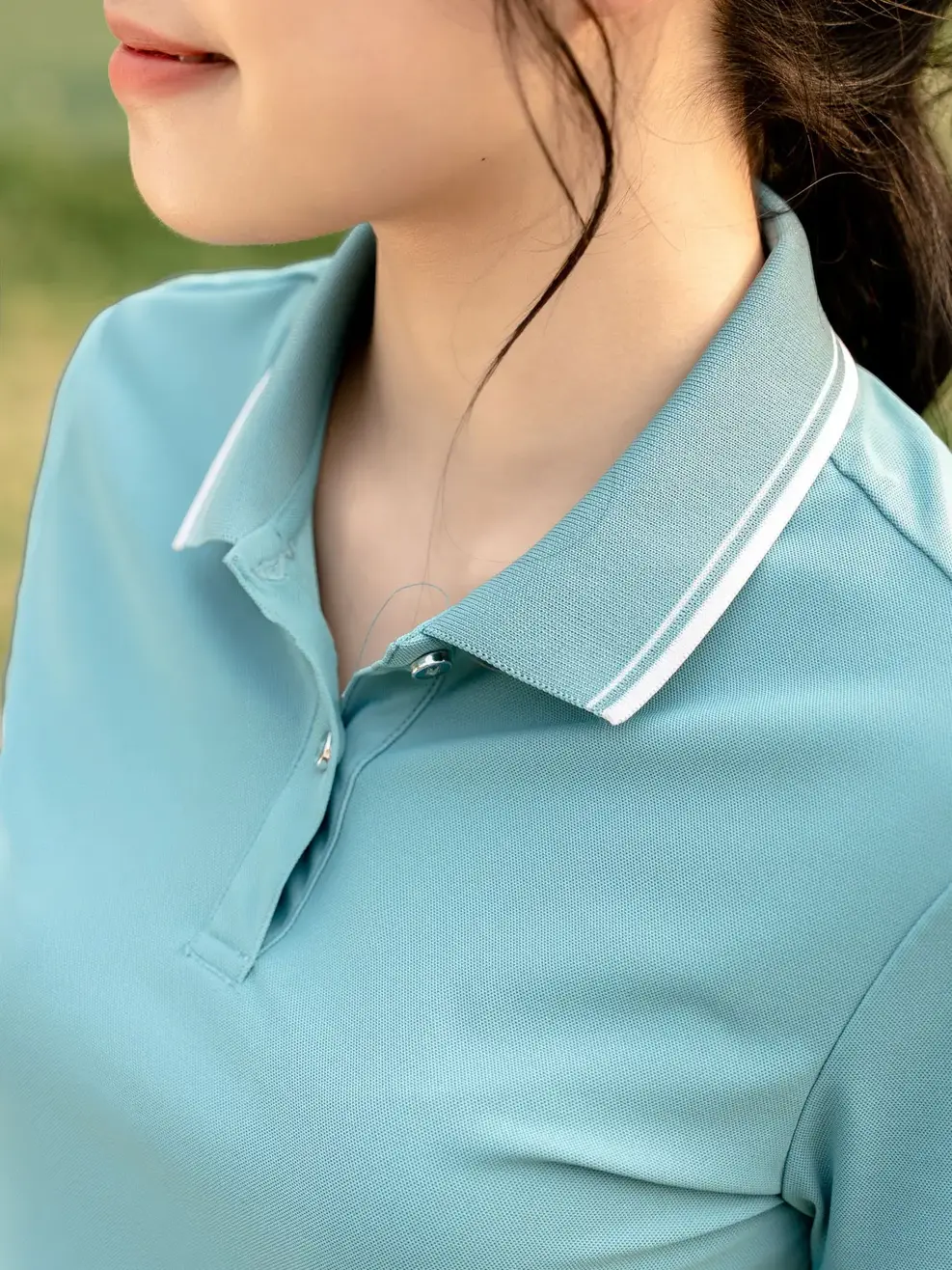 Áo Polo nữ Airycool - Xanh ngọc - S