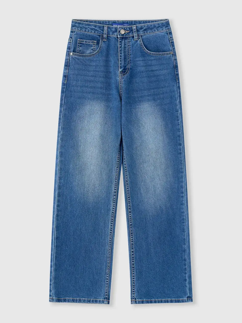 Quần Jeans Nữ Straight Essential - Màu chàm 002 - 26