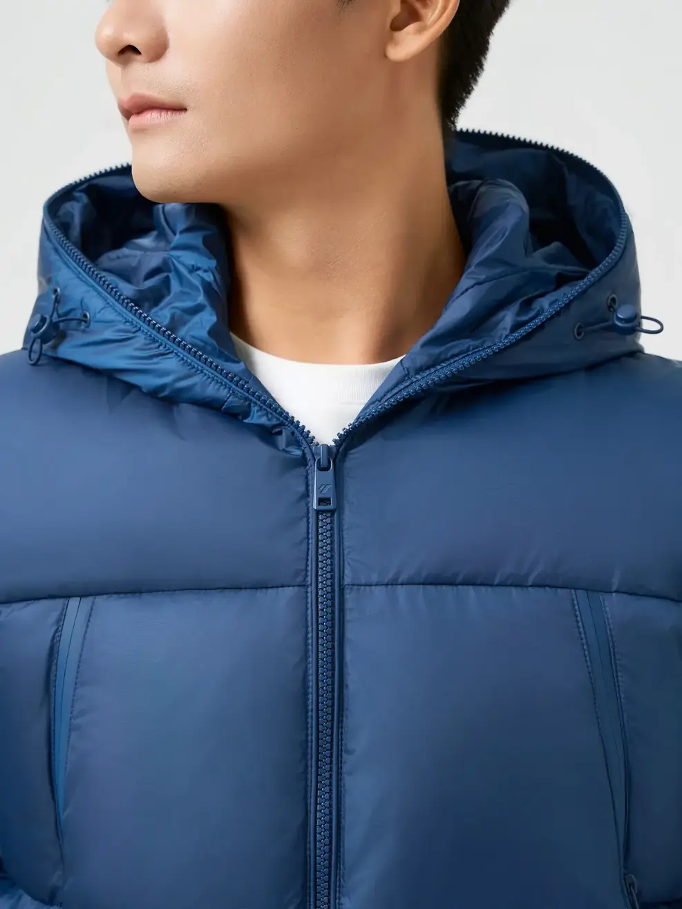 Áo Phao VIP Nam Mũ Liền Kéo Khóa Siêu Ấm - Tím Than 006 - M