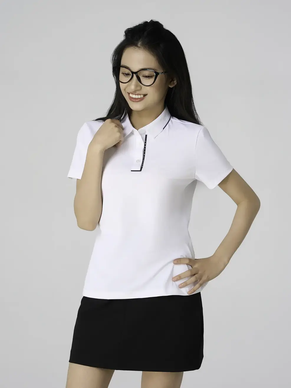 Áo Polo Thể Thao In Nẹp Không Đường May - TRẮNG 006 - XS