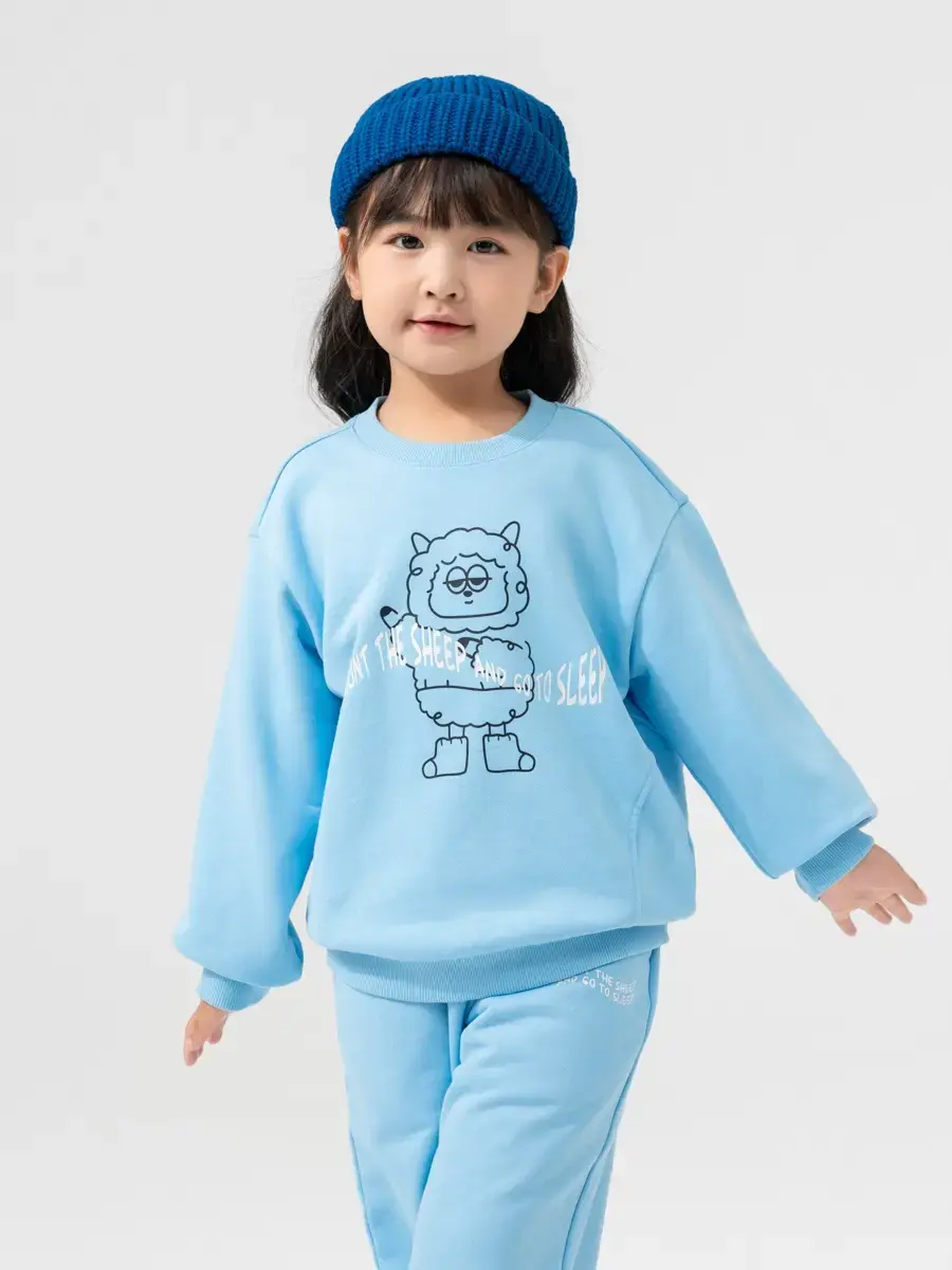 Bộ Đồ Thu Đông Trẻ Em Count The Sheep - Xanh dương - 2-3