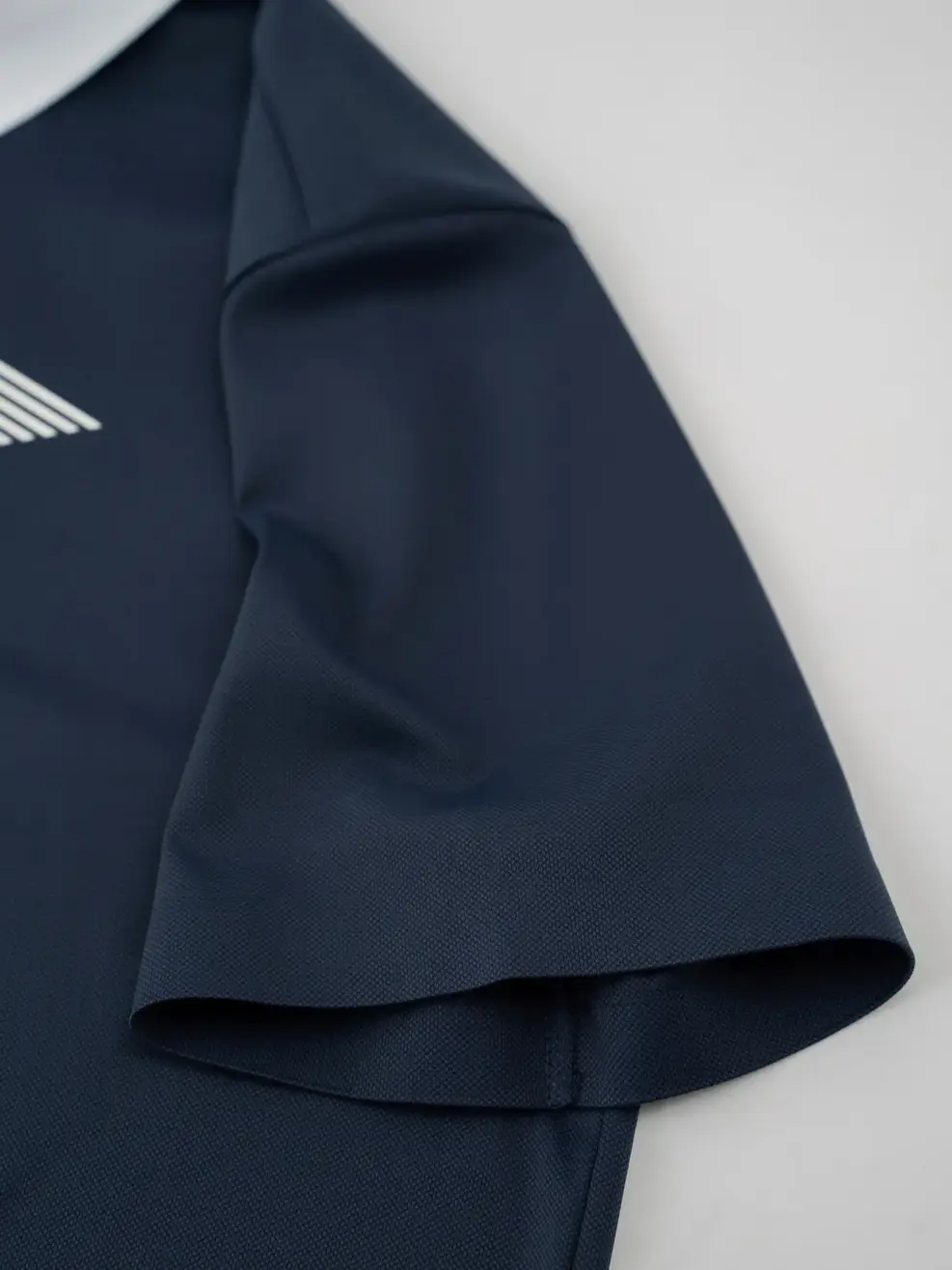 Áo Polo Nam Phối Cổ Thân Có In - Navy 028 - S