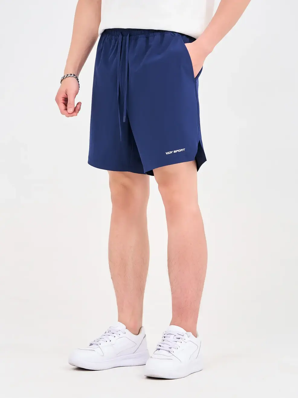 Quần Sooc Thể Thao Nam 2 Lớp - Xanh than - 29